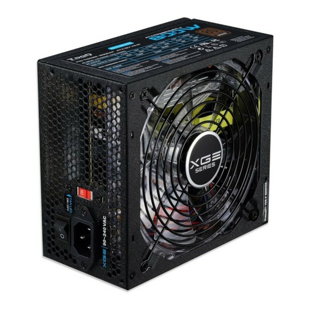 Fuente de Alimentación TooQ TQXGEII-800SAP LED 800W Negro 800 W