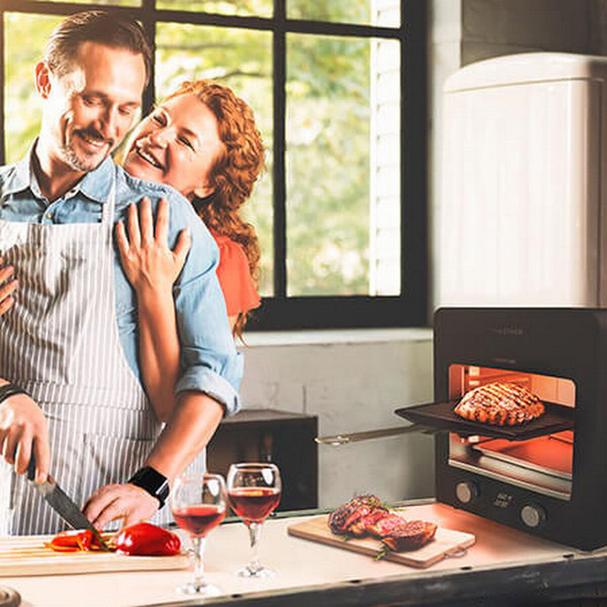 Parrilla Eléctrica Cecotec Txuletaco 8000 Inferno 850ºC 2200W 2200 W