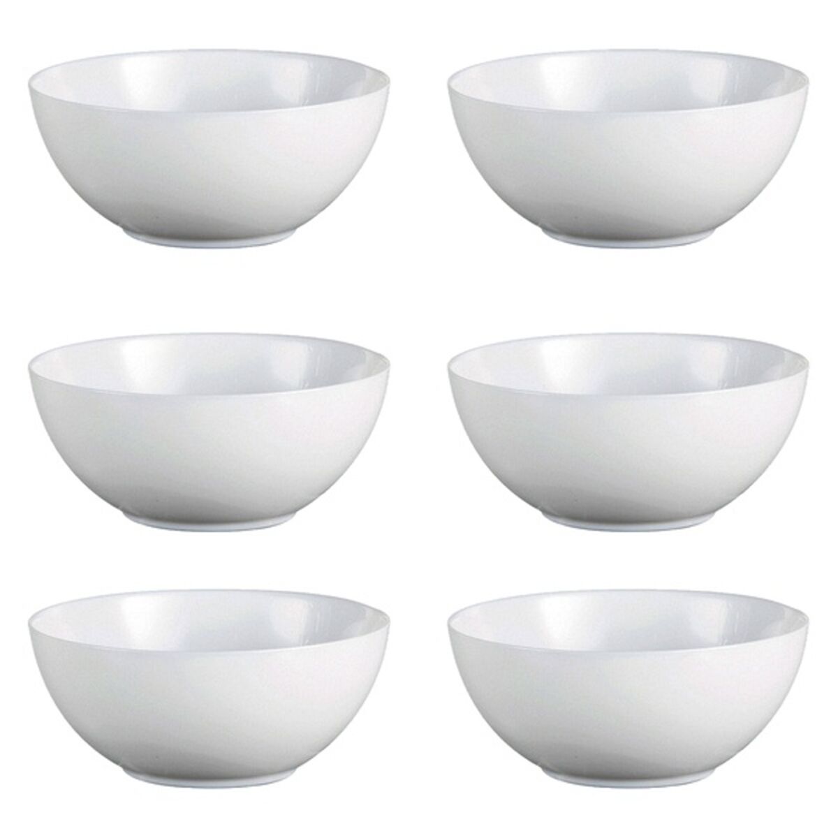 Set de Cuencos Luminarc Diwali Blanco Vidrio (18 cm) (6 pcs)