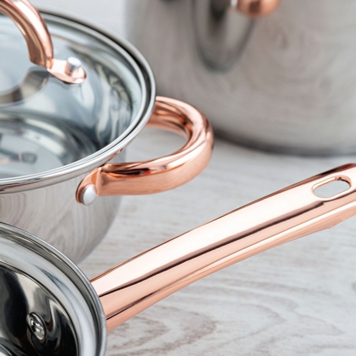 Batería de Cocina Quid Vanity Acero Inoxidable 4 Piezas