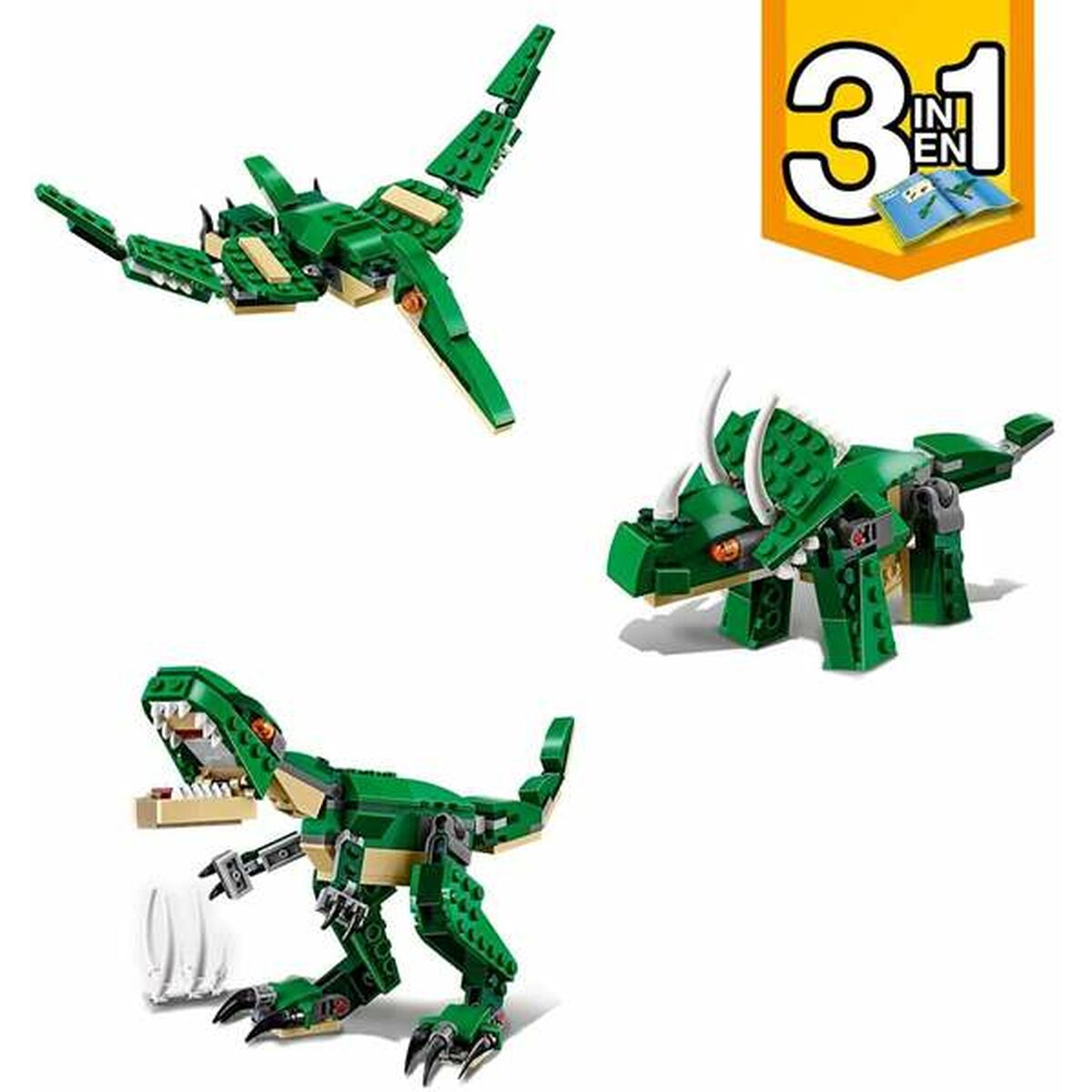 Juego de Construcción Creator Mighty Dinosaurs Lego 31058 Azul Verde Multicolor 174 Piezas