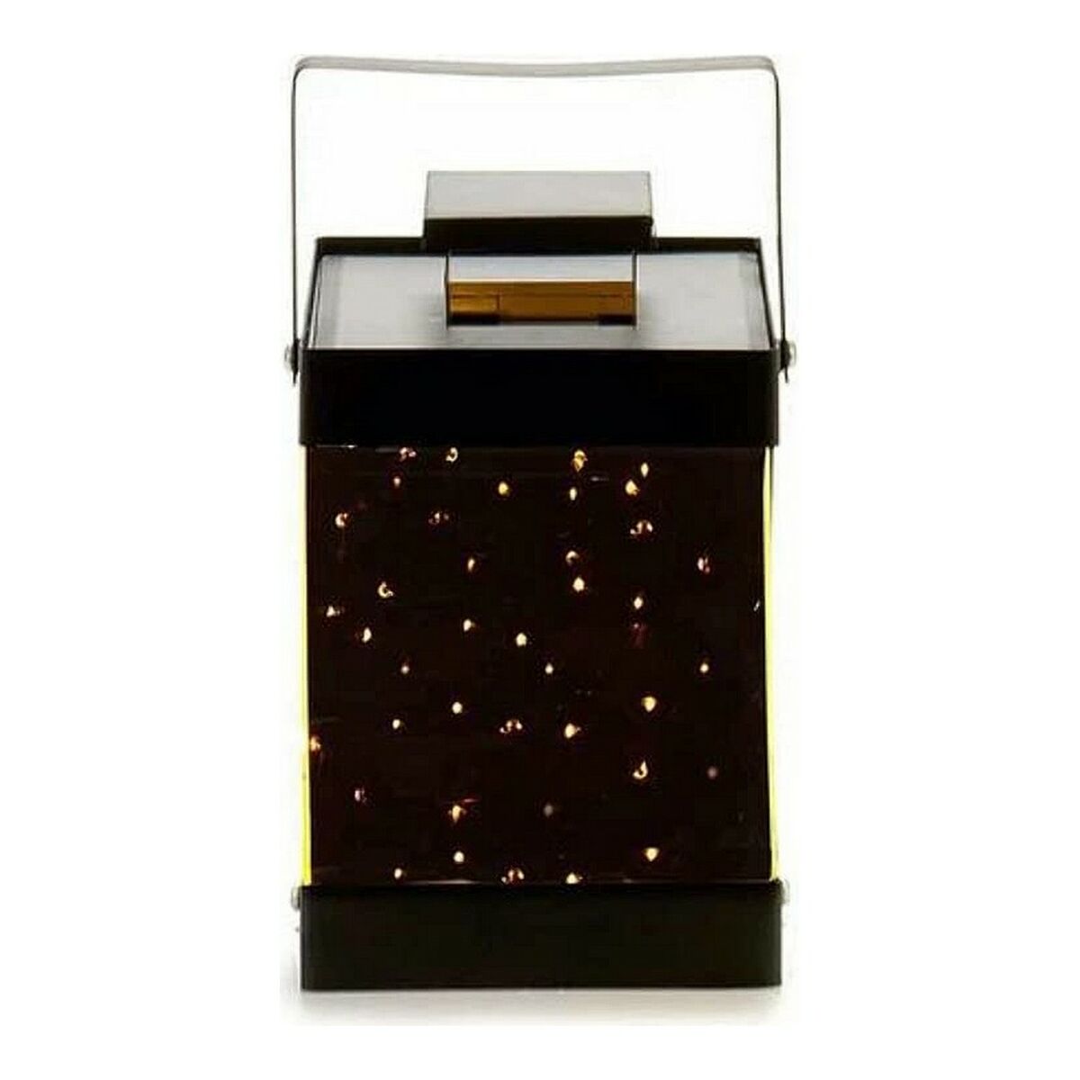 Farol LED Gift Decor Negro Espejo 12,5 x 18,5 x 12,5 cm Metal
