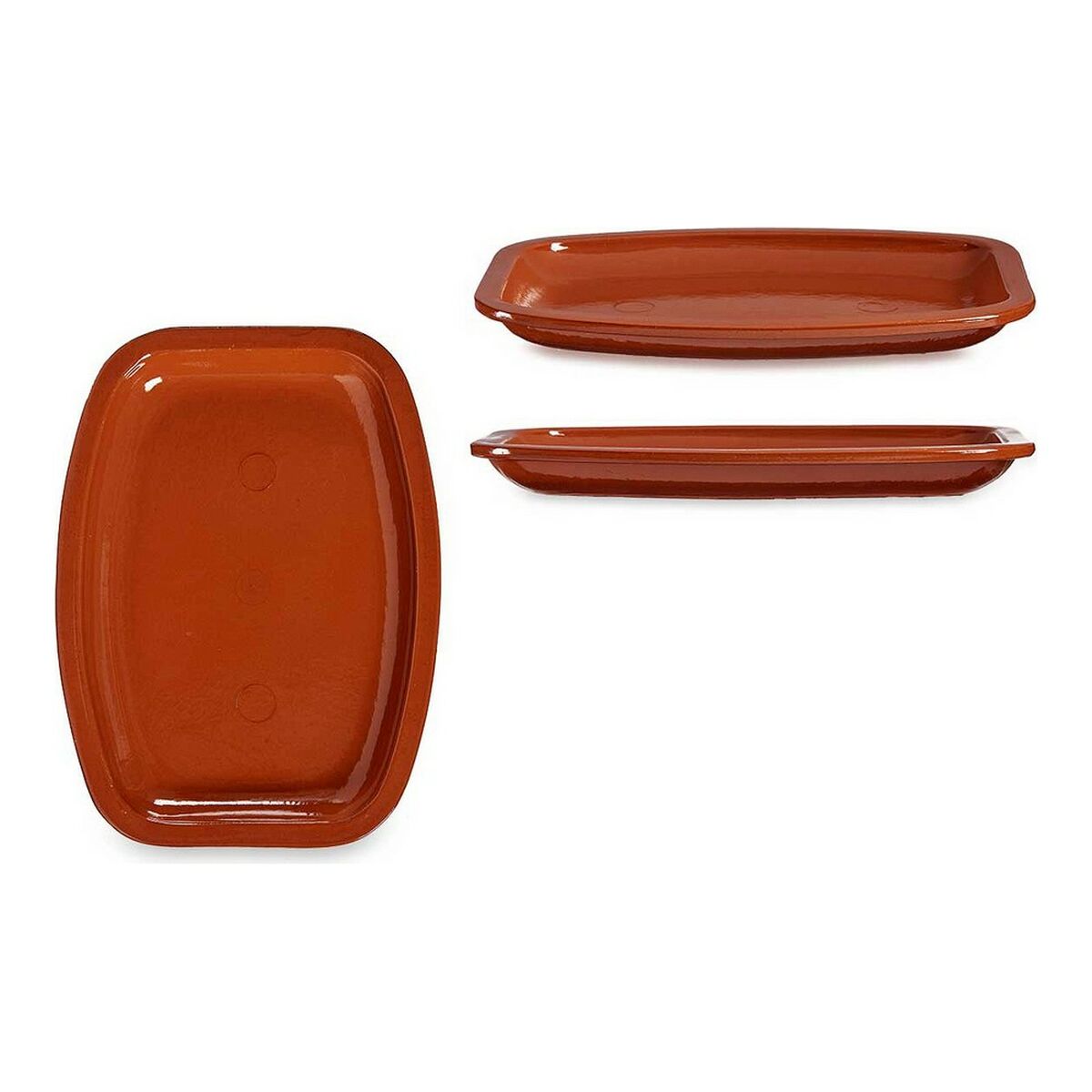 Bandeja La Dehesa Miel Barro cocido 35 x 20,8 x 25,5 cm 35 x 3,5 x 25,5 cm