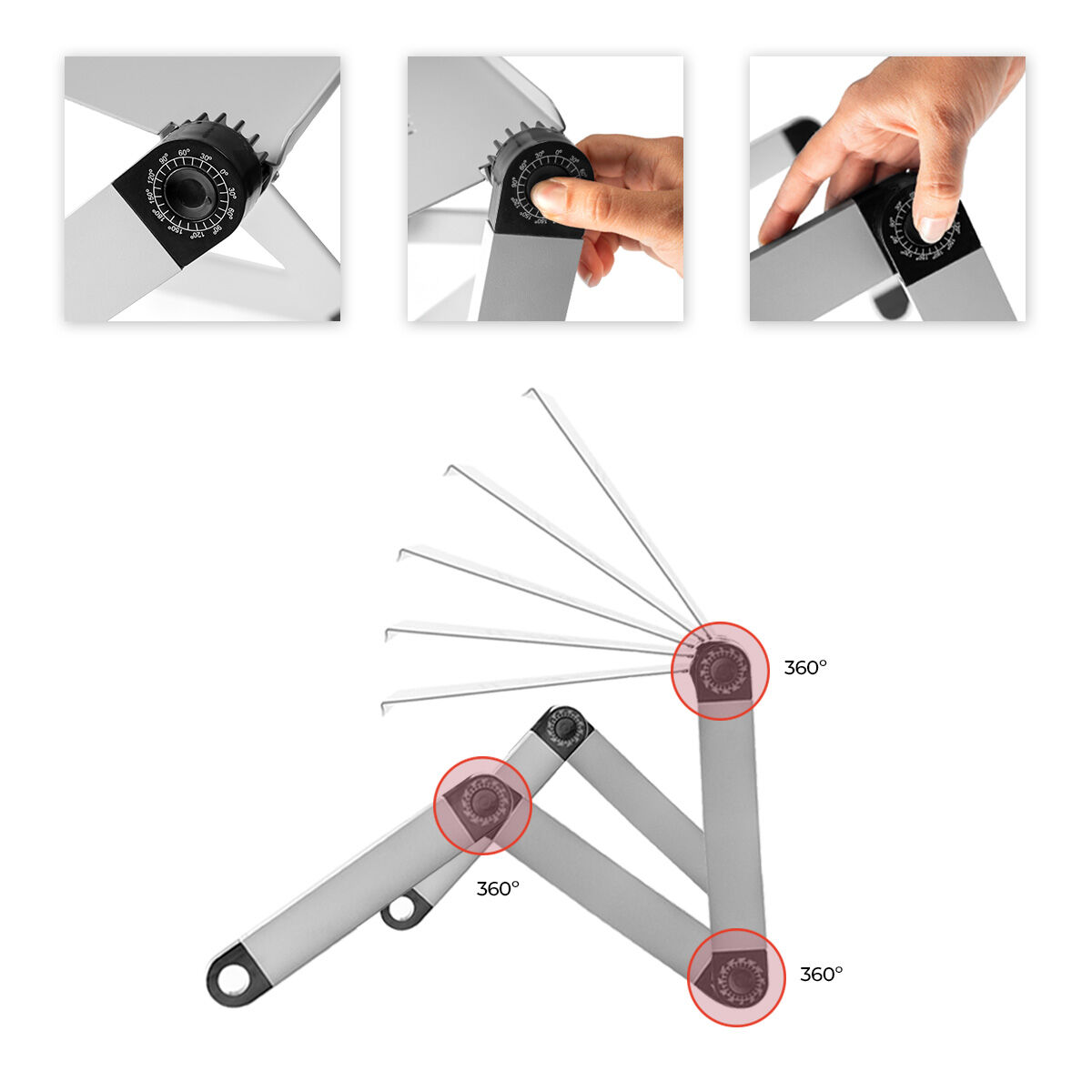 Mesa Ajustable Multiposición para Ordenador Portátil Omnible InnovaGoods