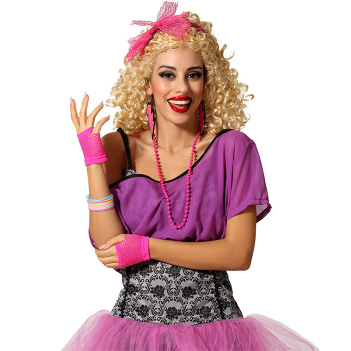 Accesorio para Disfraz 66578 Años 80 Multicolor