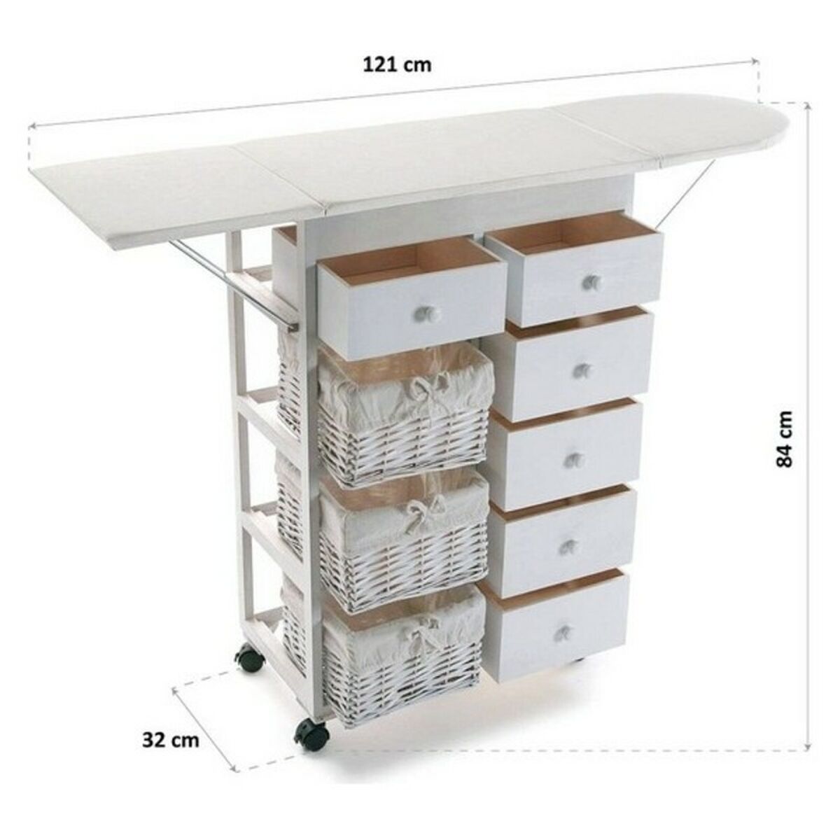 Mueble Auxiliar Versa Madera (32 x 84 x 121 cm)