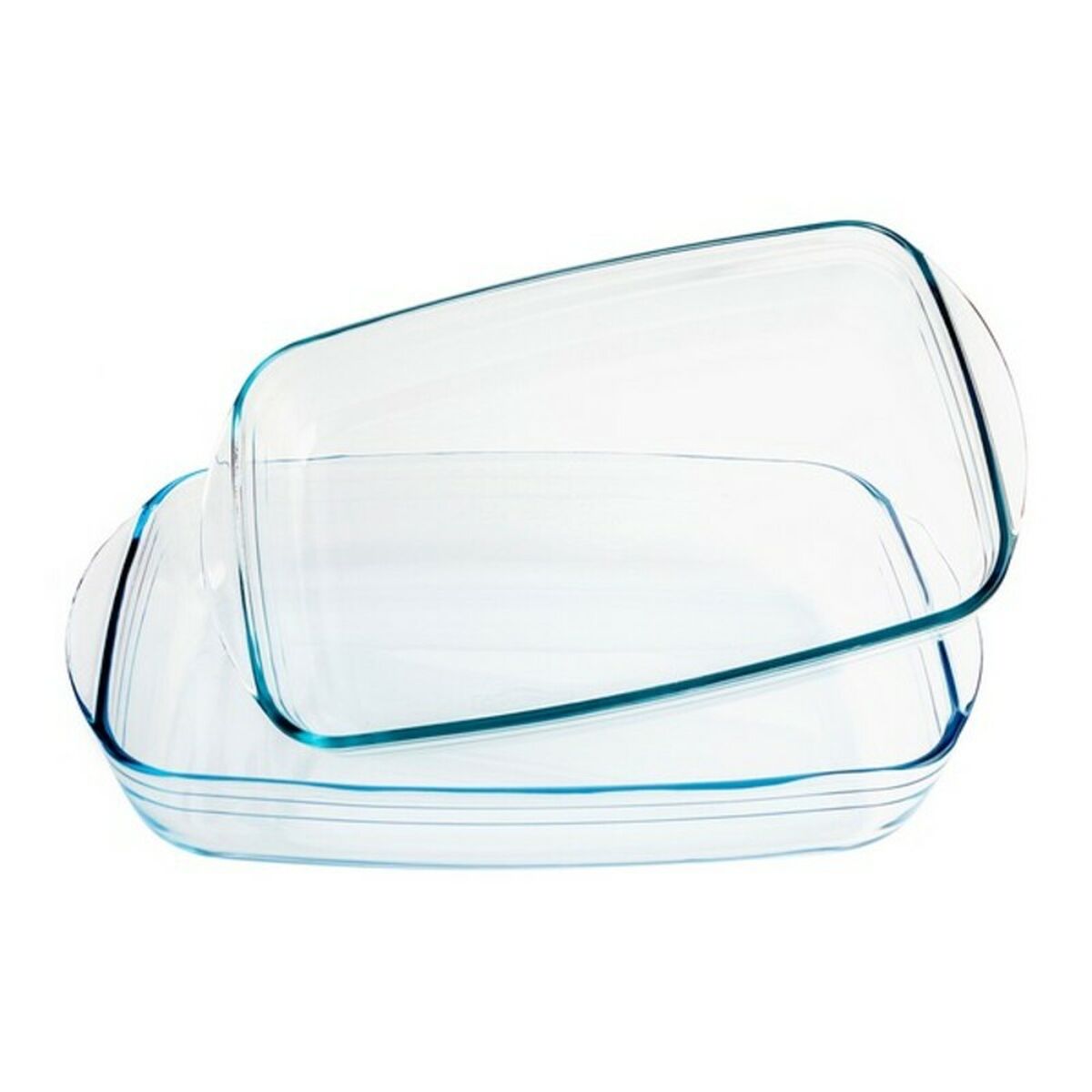 Set de Fuentes para Horno Pyrex Classic Transparente Vidrio (2 Unidades)