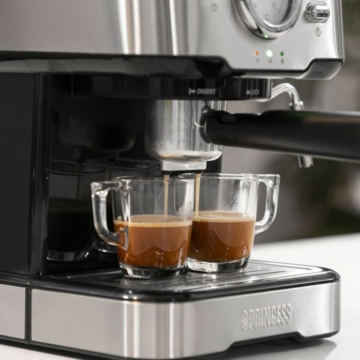 Cafetera Express de Brazo Princess 01.249412.01.001 Acero 1,5 L