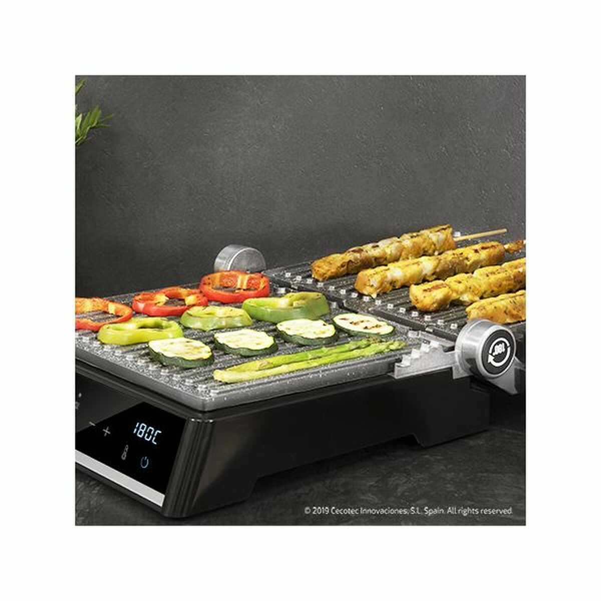 Grill de contacto Cecotec Rock'nGrill Smart 2000W Negro