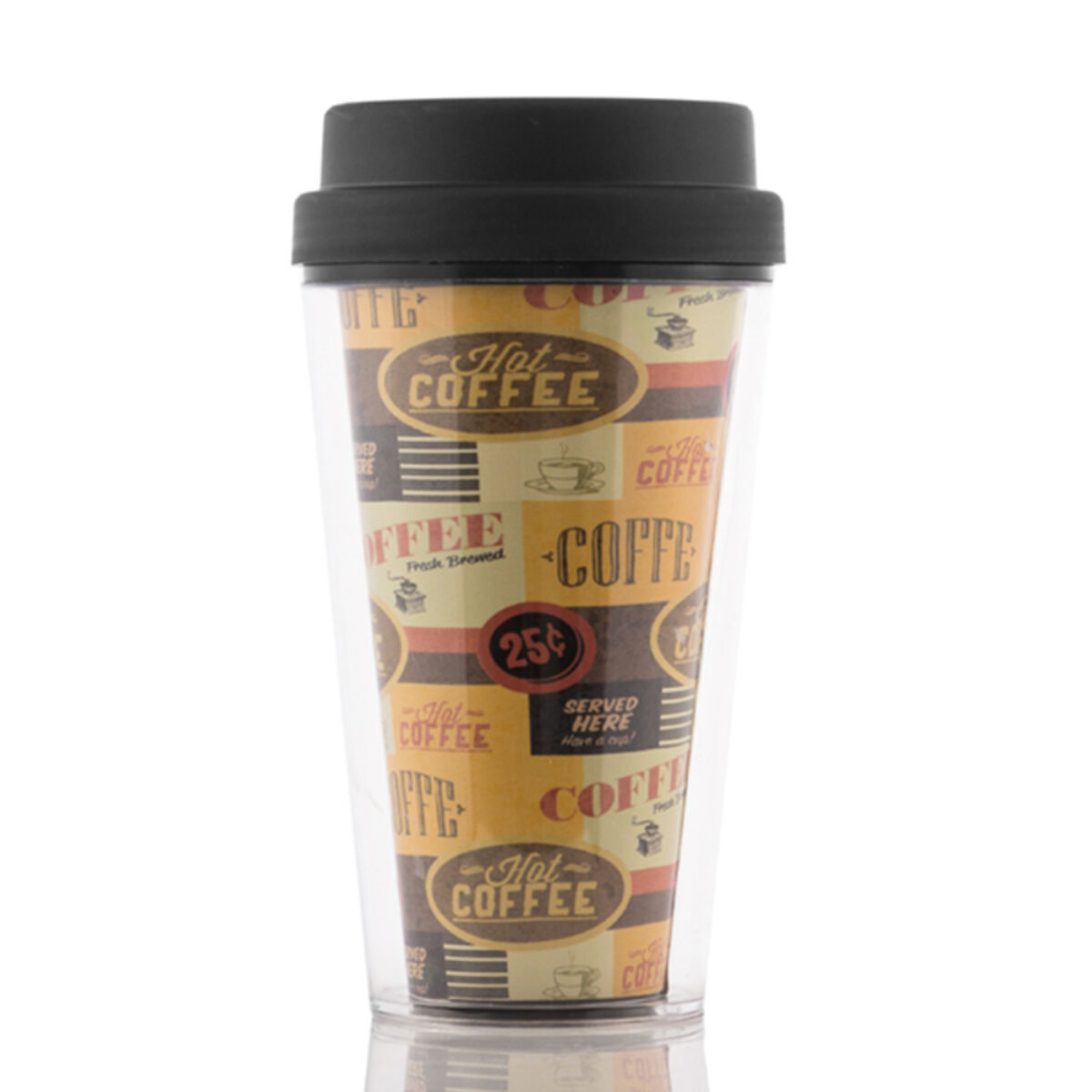 Vaso con Tapa y Doble Pared Coffee Gadget and Gifts