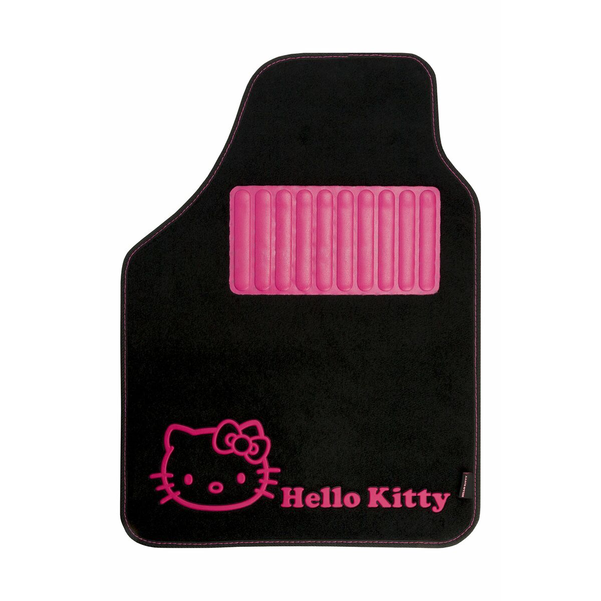 Set de Alfombrillas para Coche Hello Kitty Negro Rosa (4 pcs)