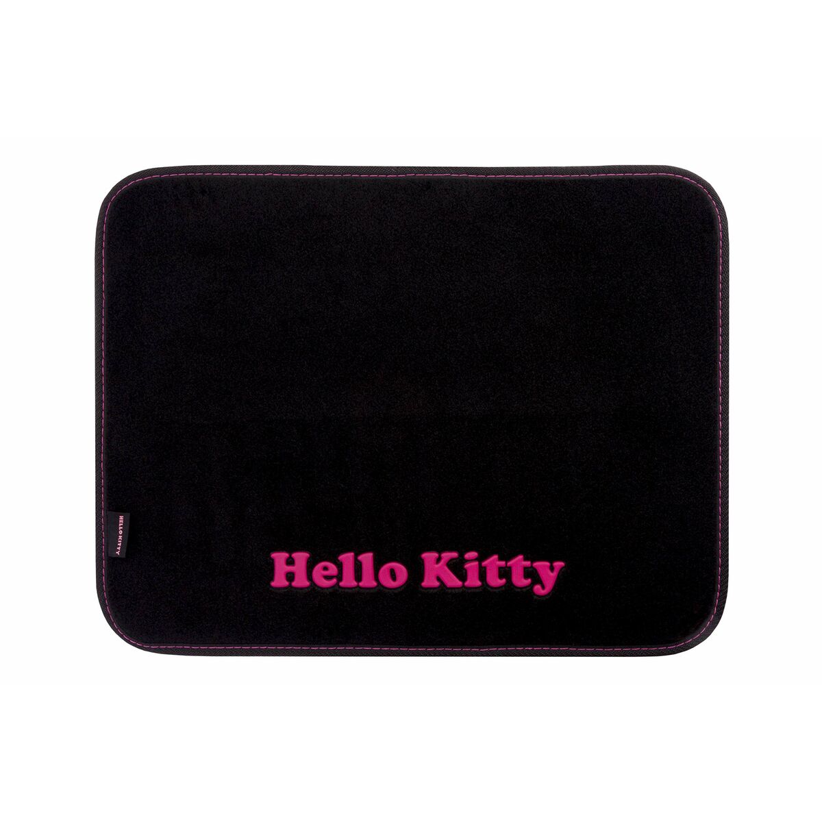 Set de Alfombrillas para Coche Hello Kitty Negro Rosa (4 pcs)