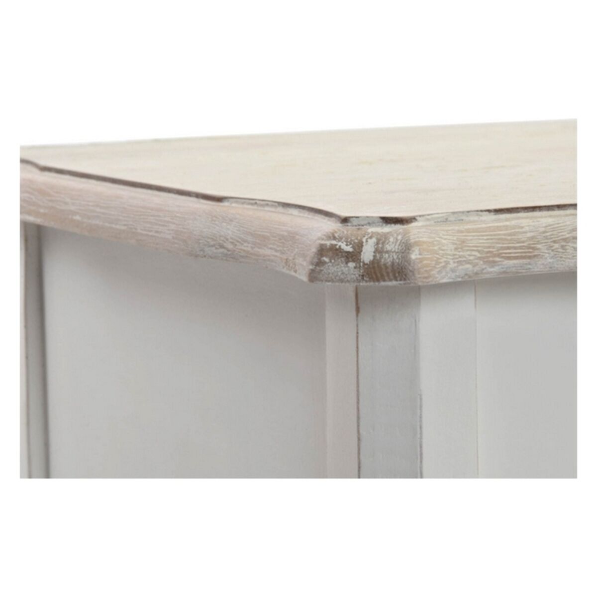 Mesa auxiliar DKD Home Decor Versalles Abeto Madera Blanco 35 x 35 x 80 cm