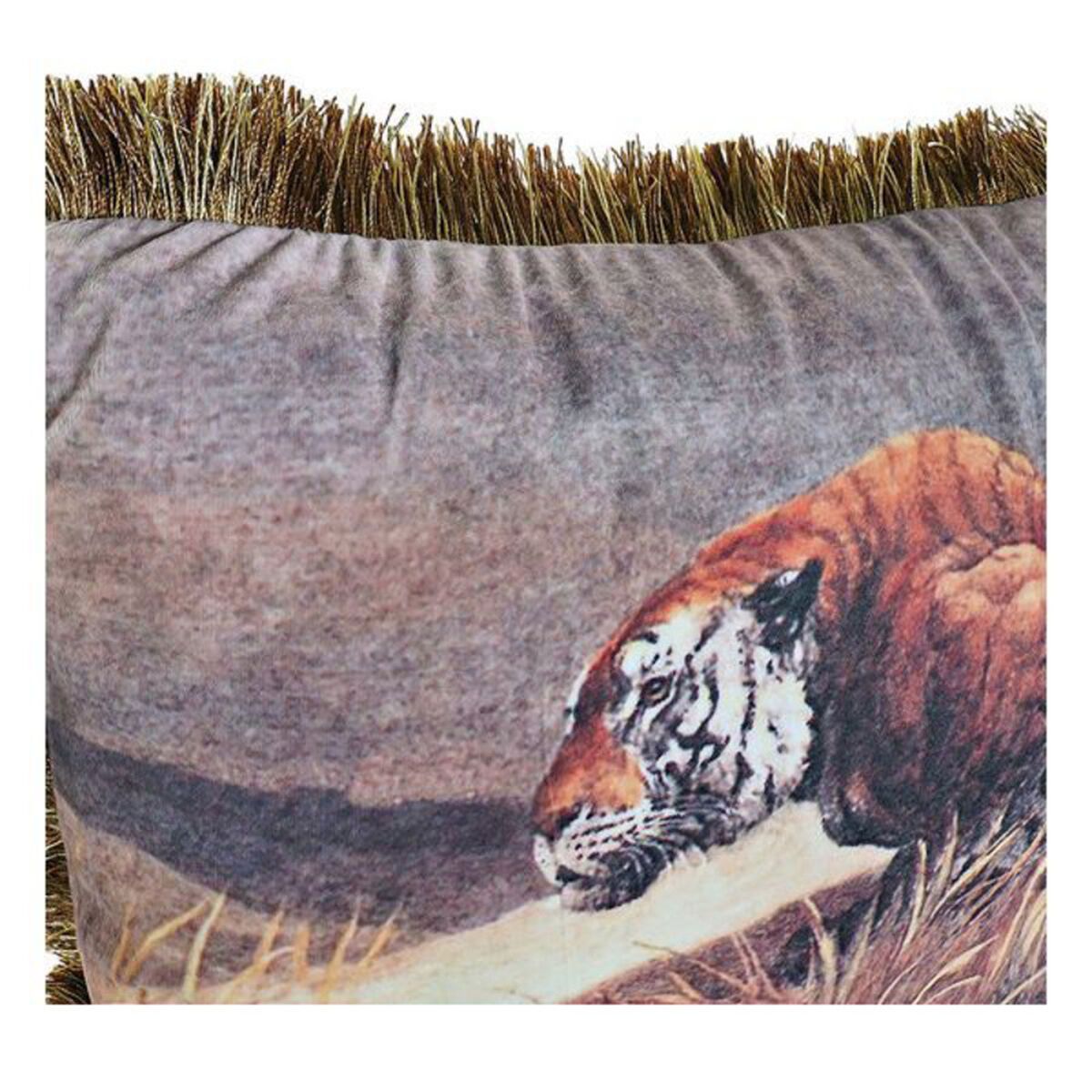 Cojín DKD Home Decor 8424001718016 Animal Poliéster Aluminio Colonial (2 Unidades)