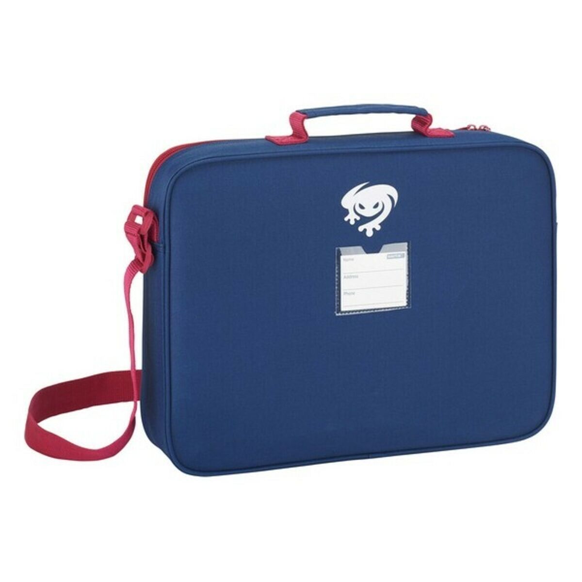 Cartera Escolar Levante U.D. Azul Rojo Grana (38 x 28 x 6 cm)