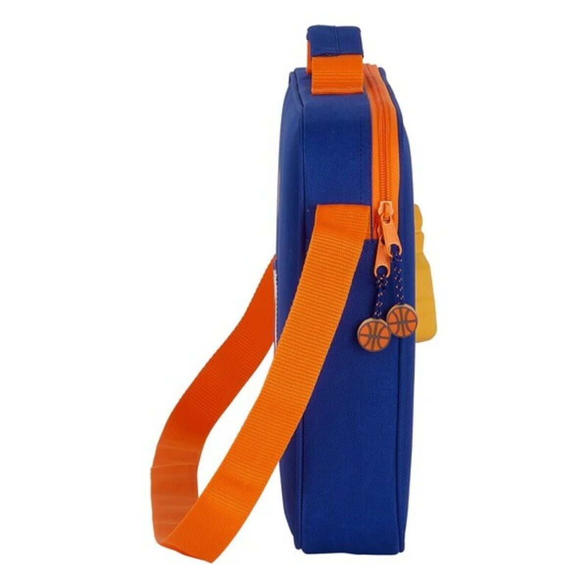 Cartera Escolar Valencia Basket Azul Naranja (38 x 28 x 6 cm)