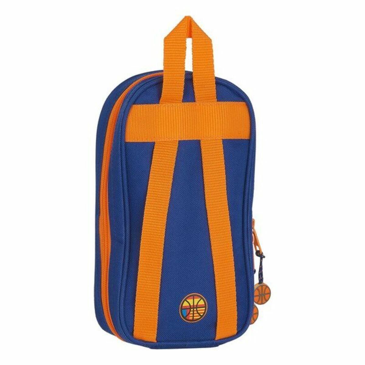 Plumier Mochila Valencia Basket M847 Azul Naranja 12 x 23 x 5 cm