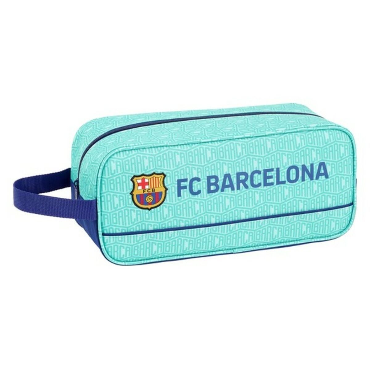 Zapatillero de Viaje F.C. Barcelona Turquesa (34 x 15 x 14 cm)