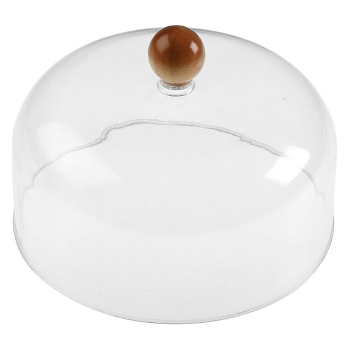 Bandeja con tapa Versa Transparente Bambú Poliestireno