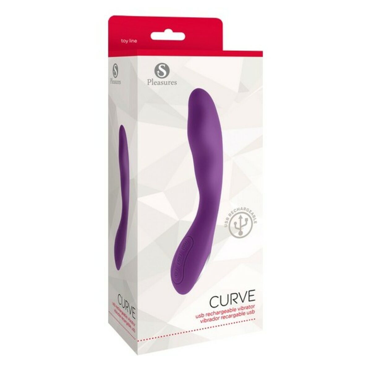 Vibrador Punto G S Pleasures Curve Lila