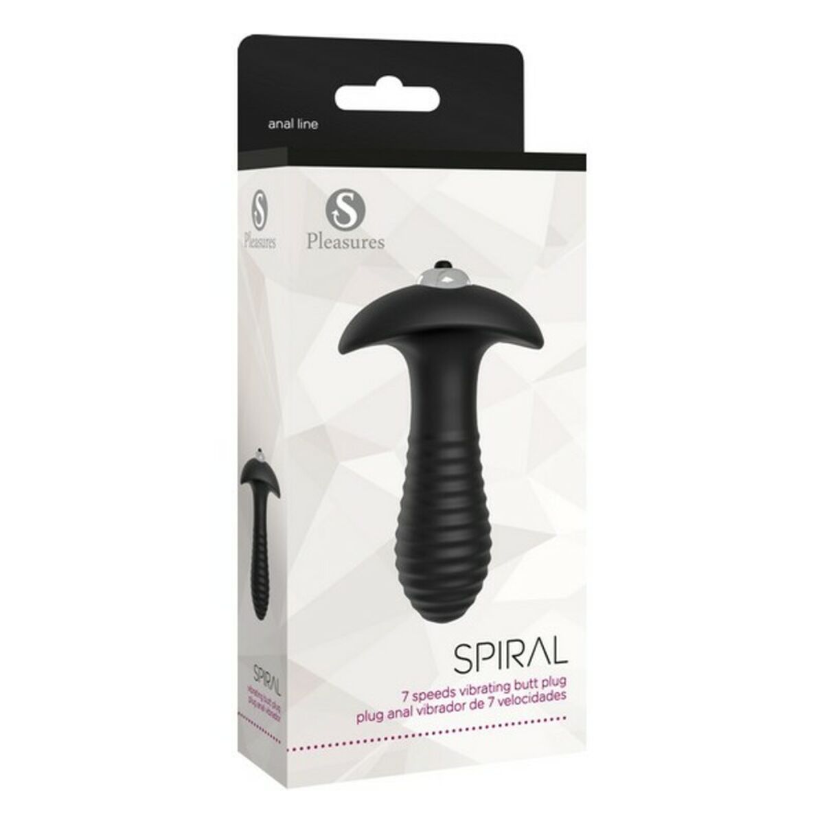 Plug Anal S Pleasures Spiral Negro Negro/Plateado