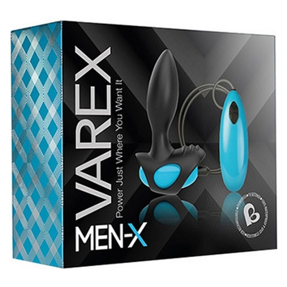 Vibrador anal Rocks-Off Varex Men-X Azul/Negro