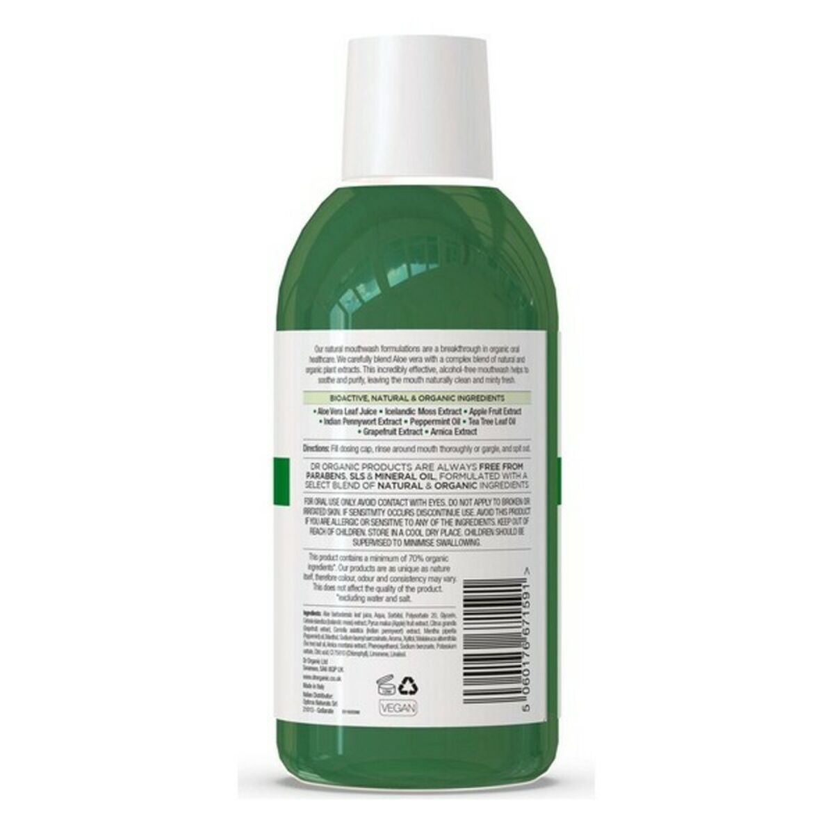 Enjuague Bucal Dr.Organic Aloe Vera 500 ml