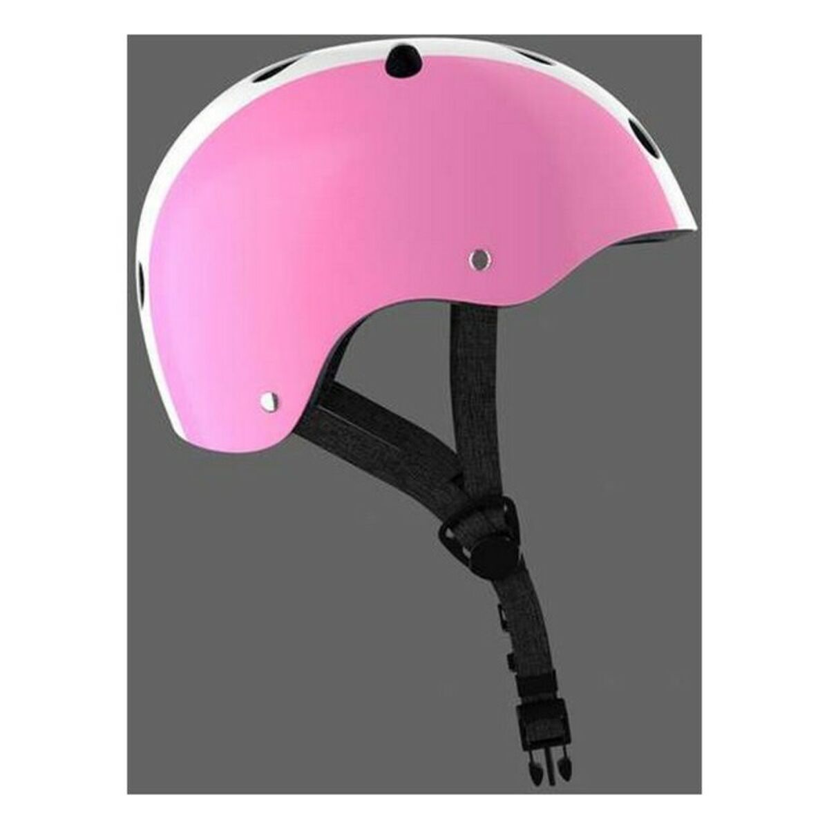 Casco Infantil Moltó Rosa Blanco 48-53 cm