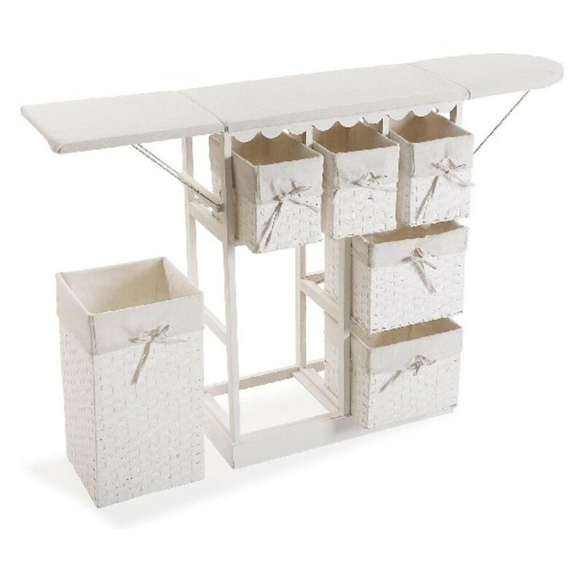 Centro de Planchado Basic Blanco Madera (30 x 85 x 130 cm)