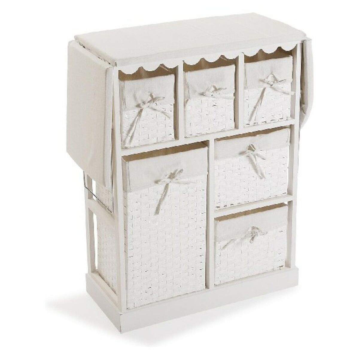 Centro de Planchado Basic Blanco Madera (30 x 85 x 130 cm)