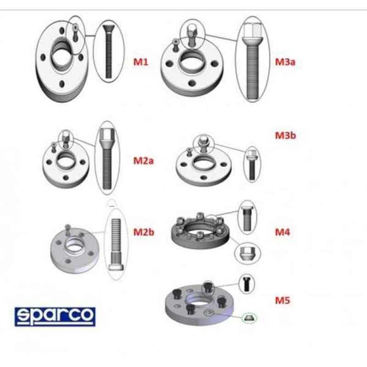 Set de Separadores Sparco S051STB12