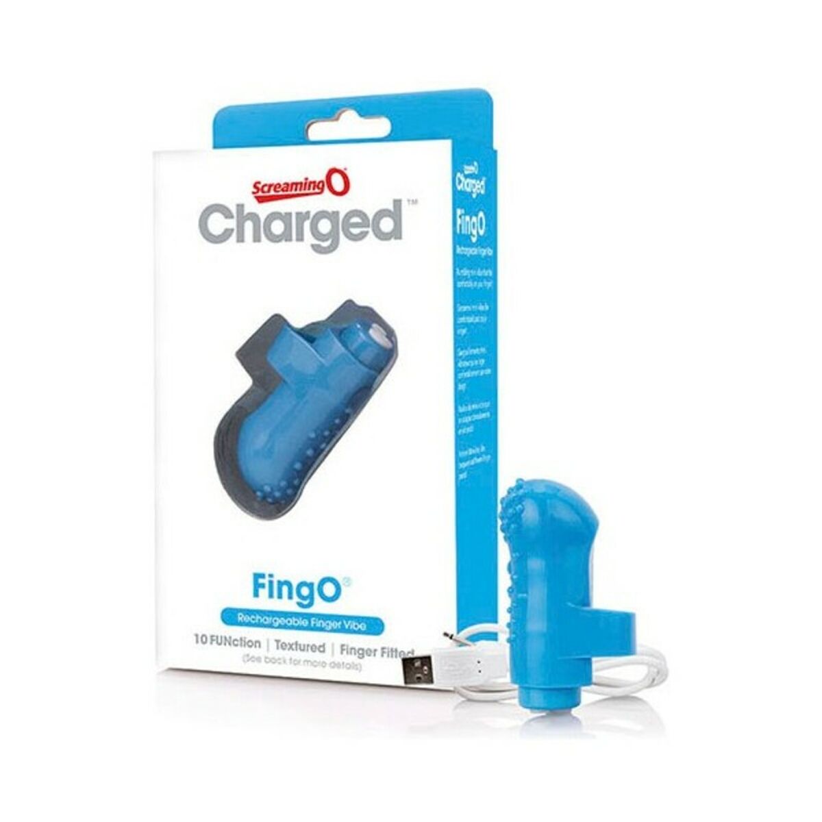 Vibrador Para Dedo The Screaming O Charged Azul
