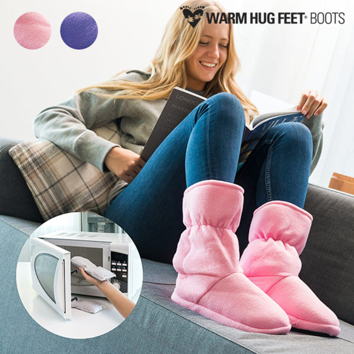 Botas Calentables Microondas Warm Hug Feet