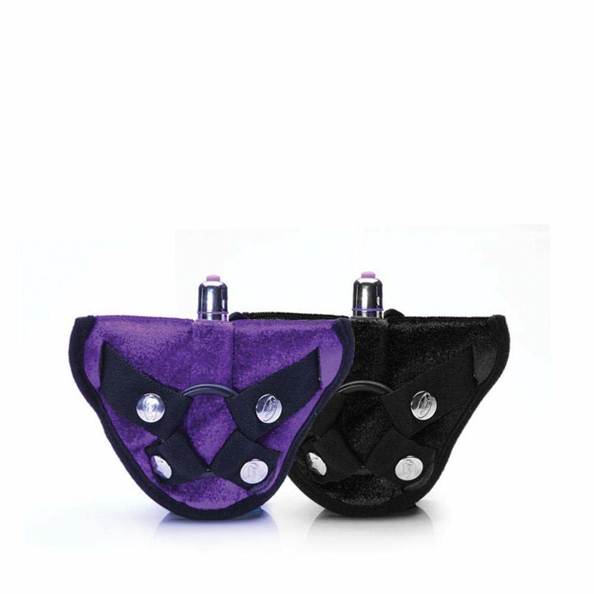 Vibrador con arnés Tantus Lila Negro (3 pcs)