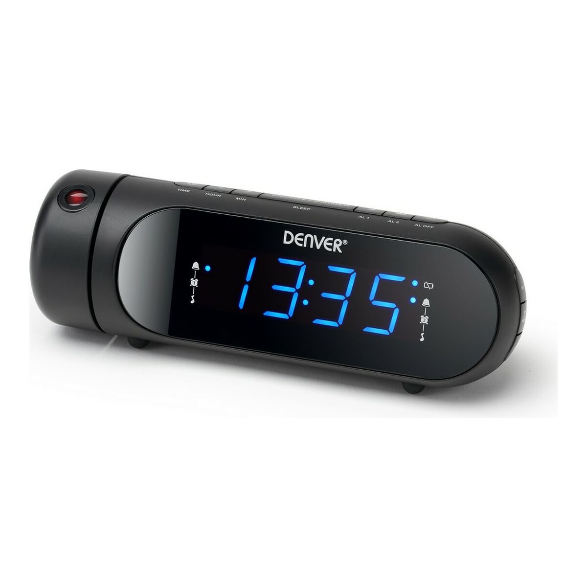 Radio Despertador FM Denver Electronics CPR-700 Negro
