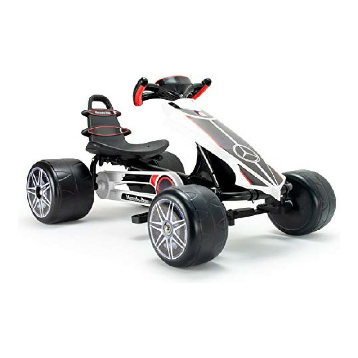 Coche Kart Injusa 4122 Blanco Pedales 89 x 60 x 50 cm