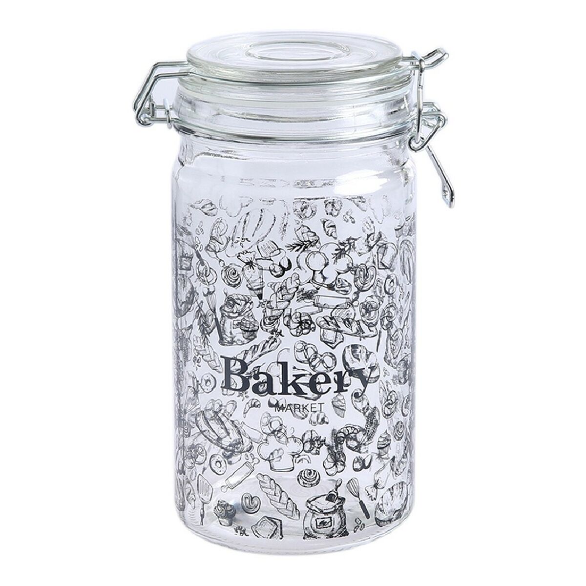 Bote DKD Home Decor Cristal Tradicional 10 x 12.5 x 20 cm 1 L (2 pcs)