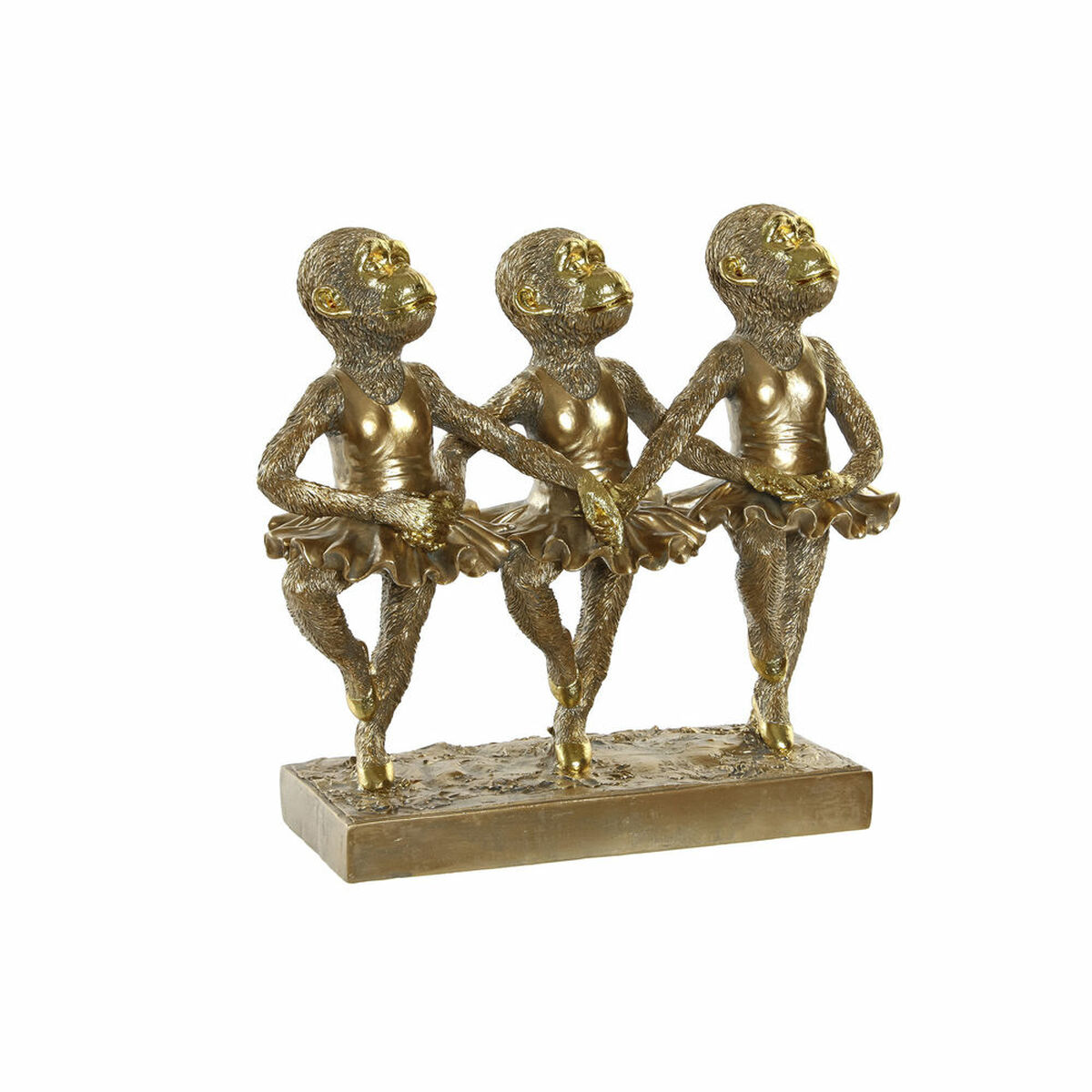 Figura Decorativa DKD Home Decor FZ-95092 Dorado Colonial Mono Monos 32,5 x 12,5 x 29 cm