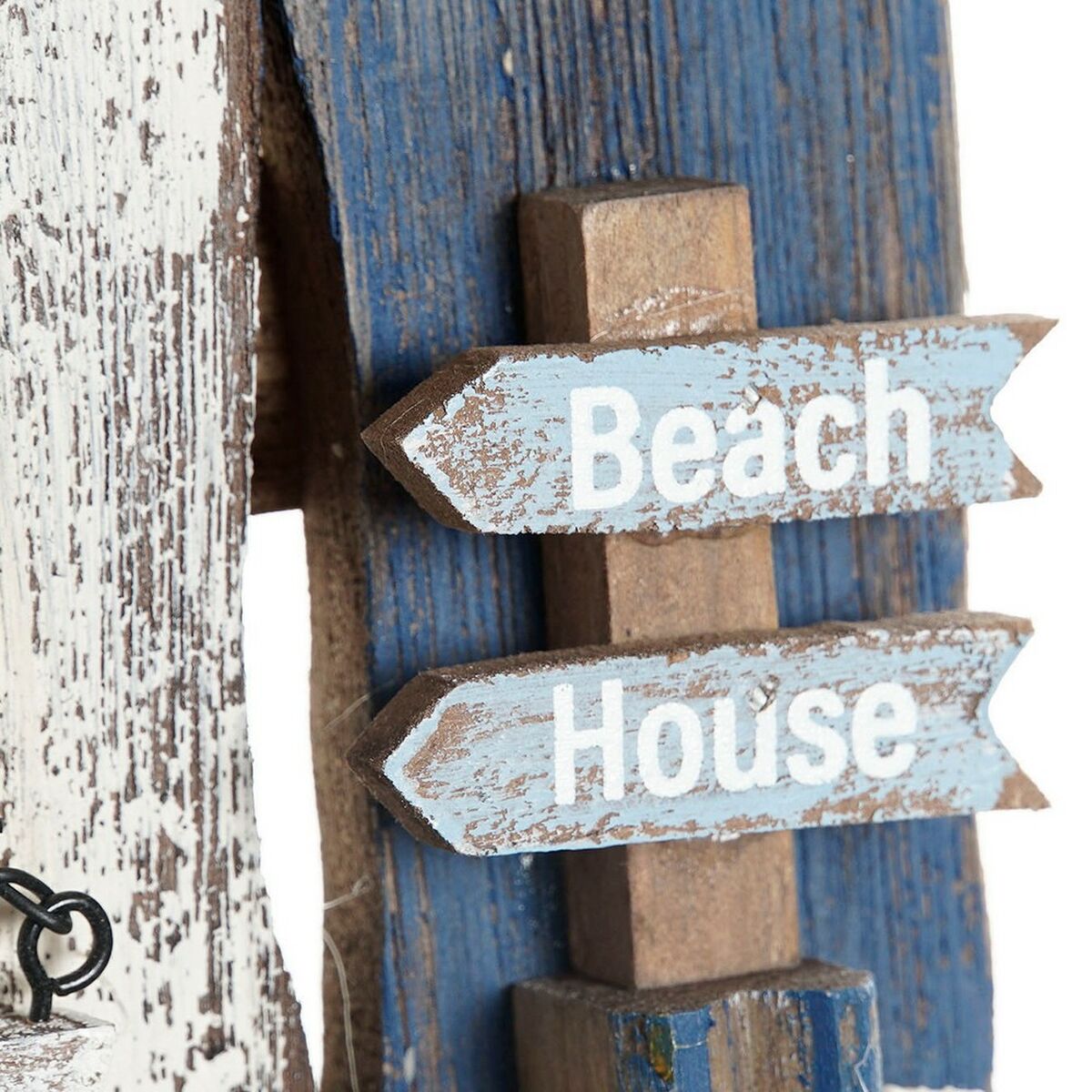 Decoración de Pared DKD Home Decor Faro Mediterráneo Abeto (36.5 x 6.5 x 29.5 cm)