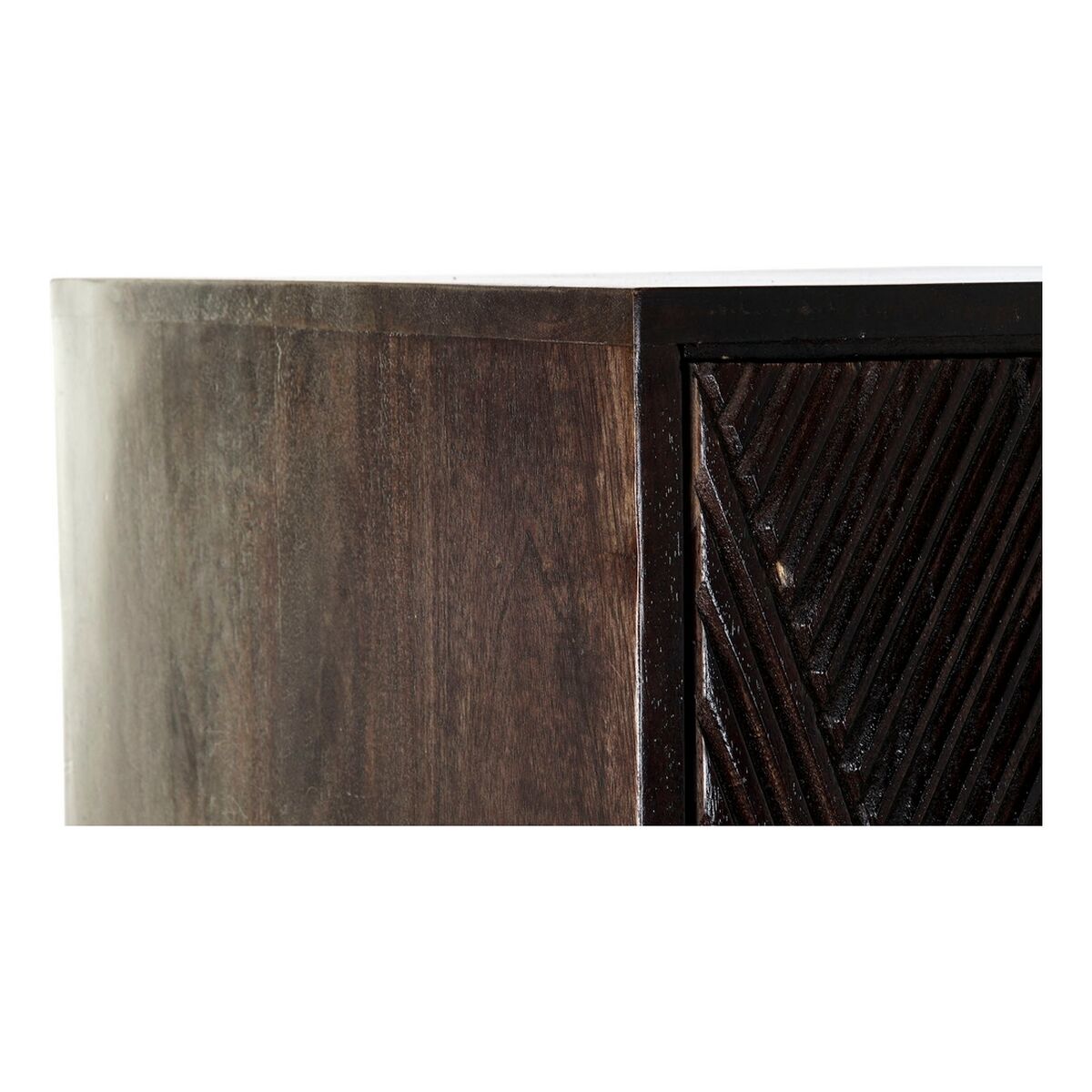 Aparador DKD Home Decor Negro Marrón oscuro Metal Madera de mango 84 x 43 x 153,5 cm
