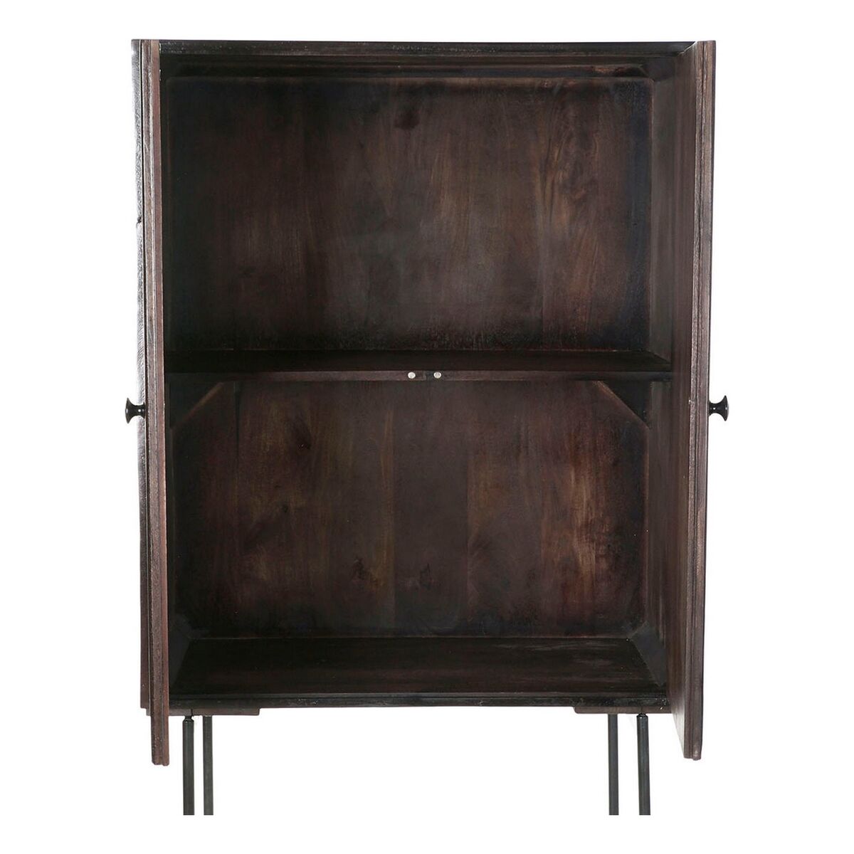 Aparador DKD Home Decor Negro Marrón oscuro Metal Madera de mango 84 x 43 x 153,5 cm