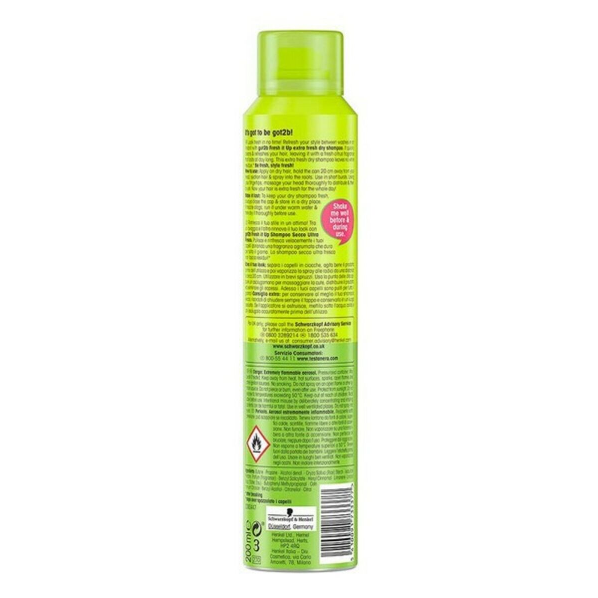 Champú en Seco Got2b Extra Schwarzkopf 4076451 200 ml