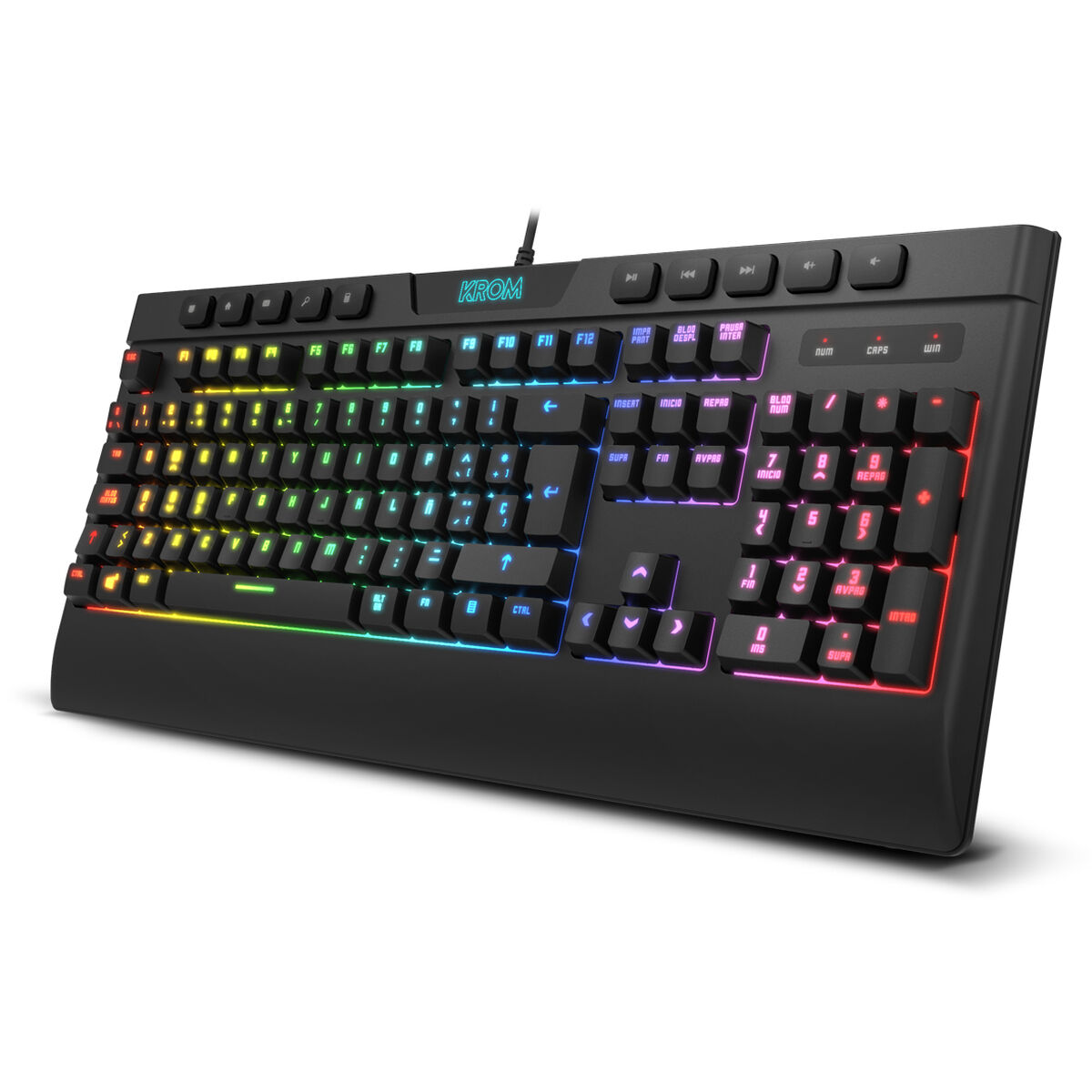 Teclado y Ratón Gaming Krom Kalyos Negro