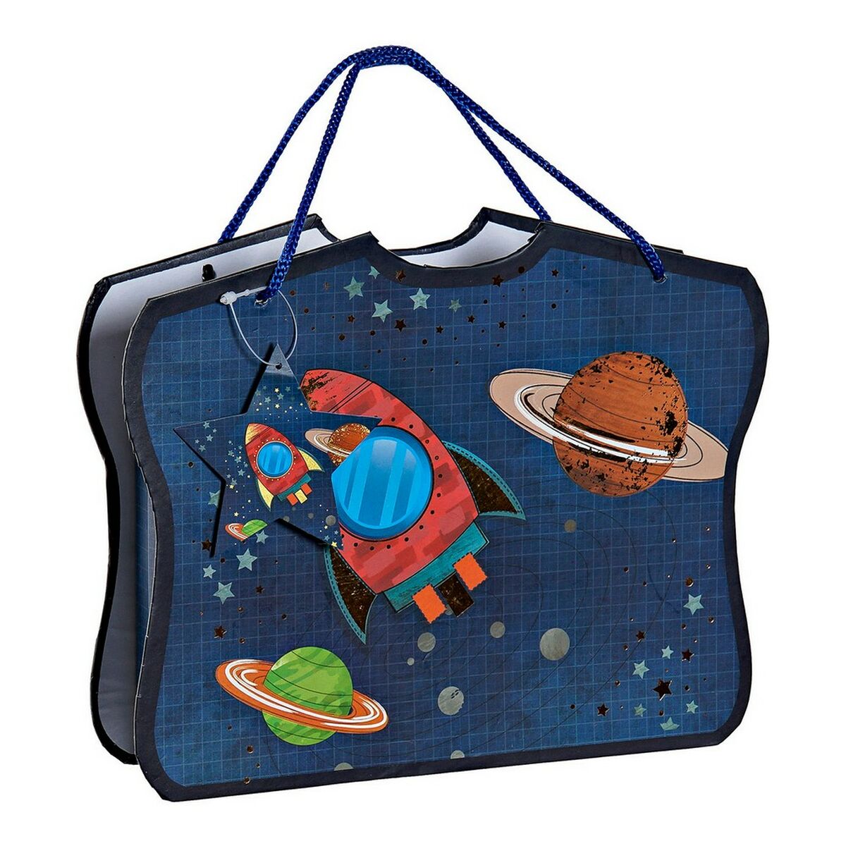 Diario con Accesorios DKD Home Decor Azul 23 x 5 x 18,3 cm