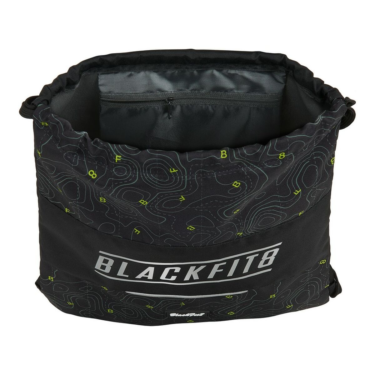 Bolsa Mochila con Cuerdas Topography BlackFit8 M196A Negro Verde