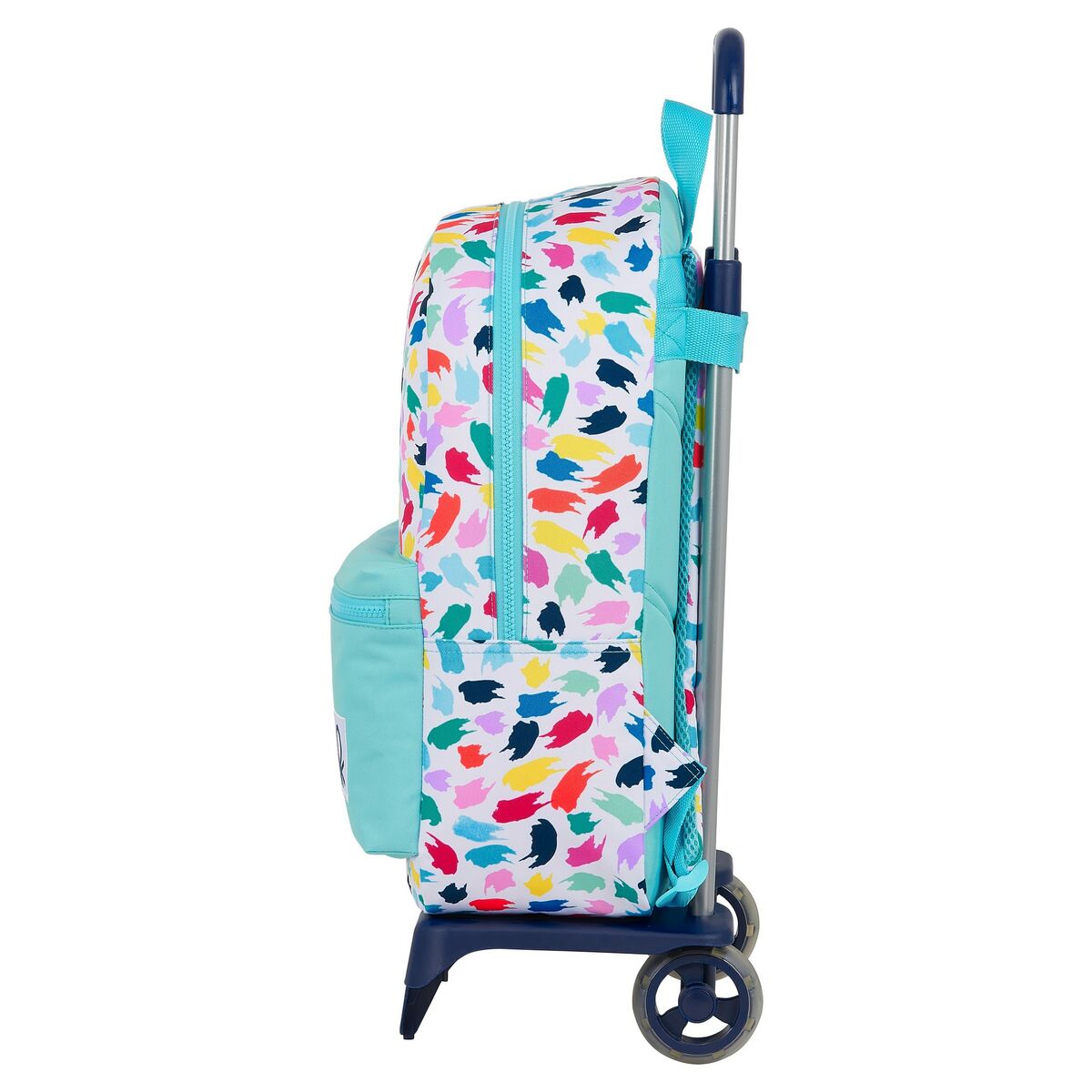 Mochila Escolar con Ruedas Benetton Painting Multicolor
