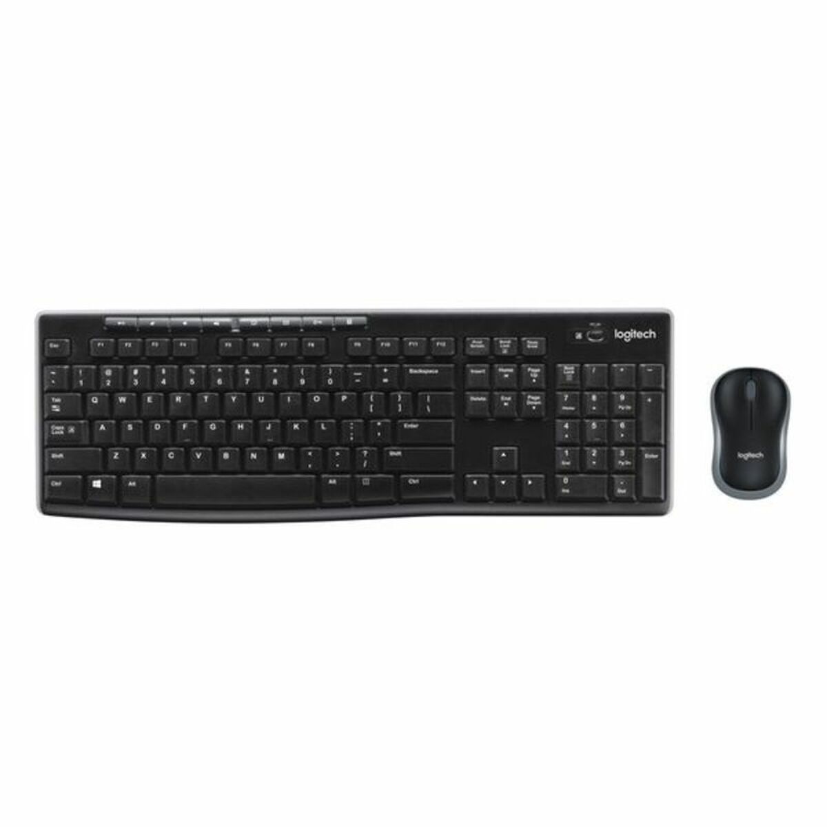 Teclado y Ratón Inalámbrico Logitech MK270 Negro Español Qwerty Español