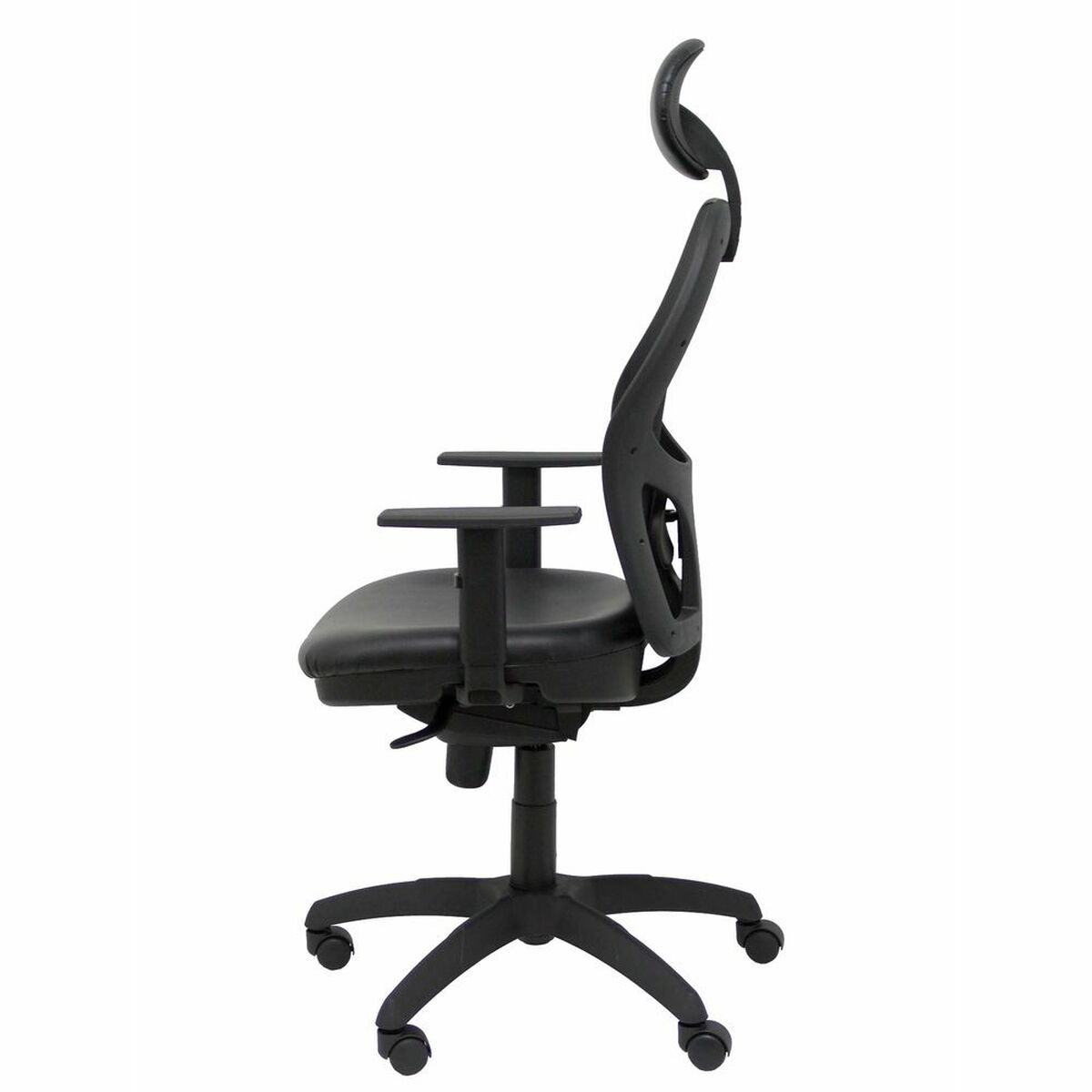 Silla de Oficina con Cabecero Jorquera similpiel Piqueras y Crespo SNSPNEC Negro