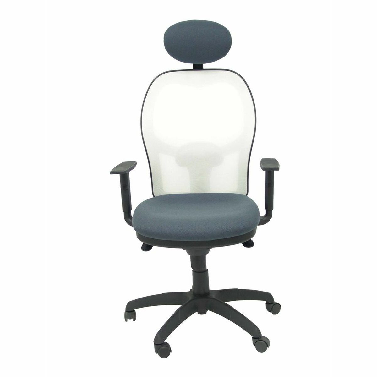 Silla de Oficina con Cabecero Jorquera Piqueras y Crespo ALI600C Gris Gris oscuro