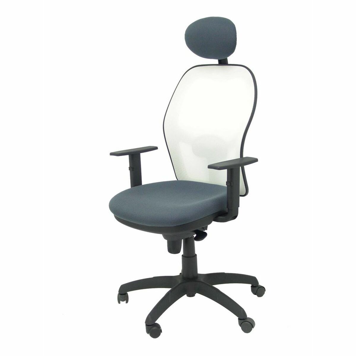 Silla de Oficina con Cabecero Jorquera Piqueras y Crespo ALI600C Gris Gris oscuro